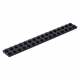 LEGO lapos elem 2x16, fekete (4282)